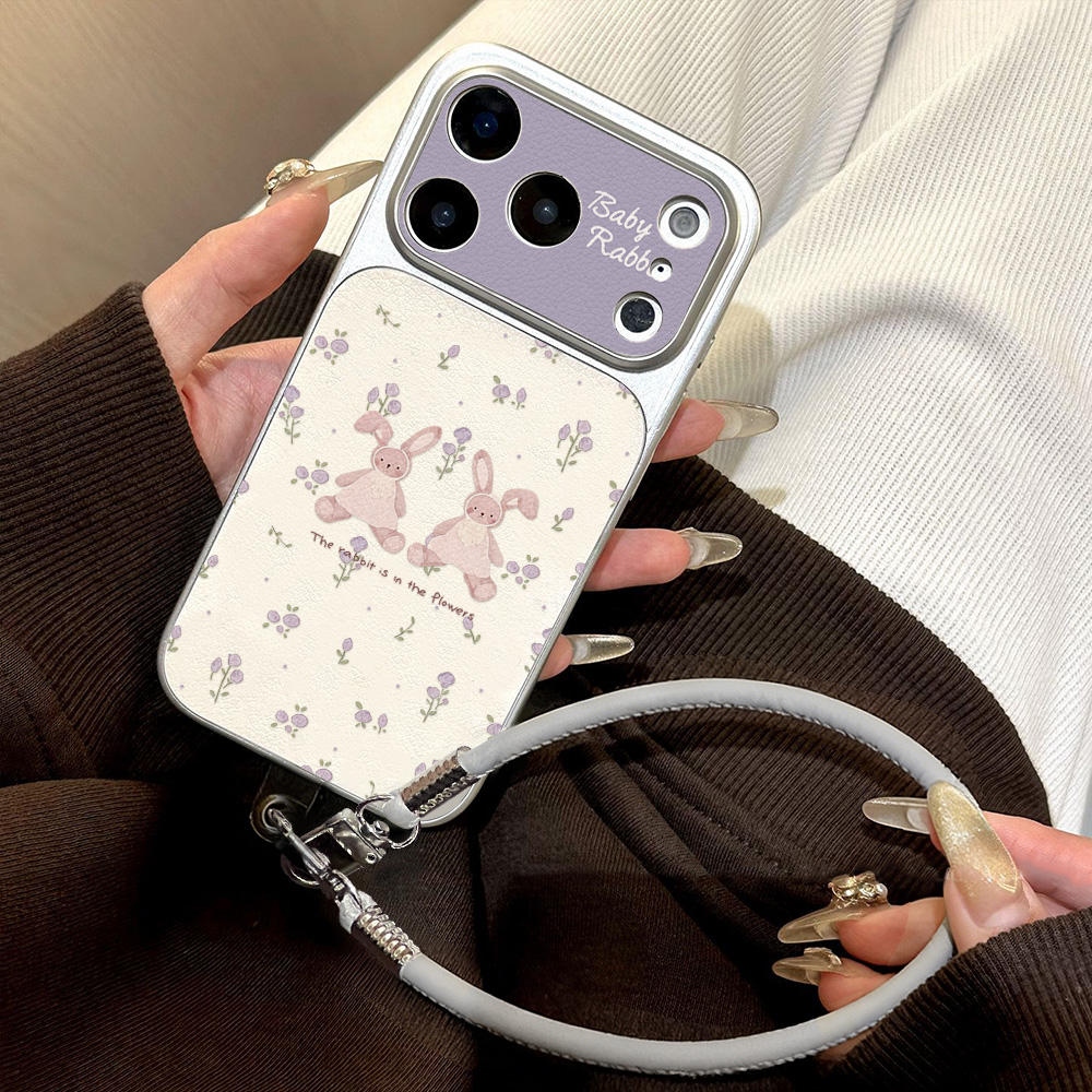 Phone Cases Leather - Cute Rubbit Custodie per Telefono in