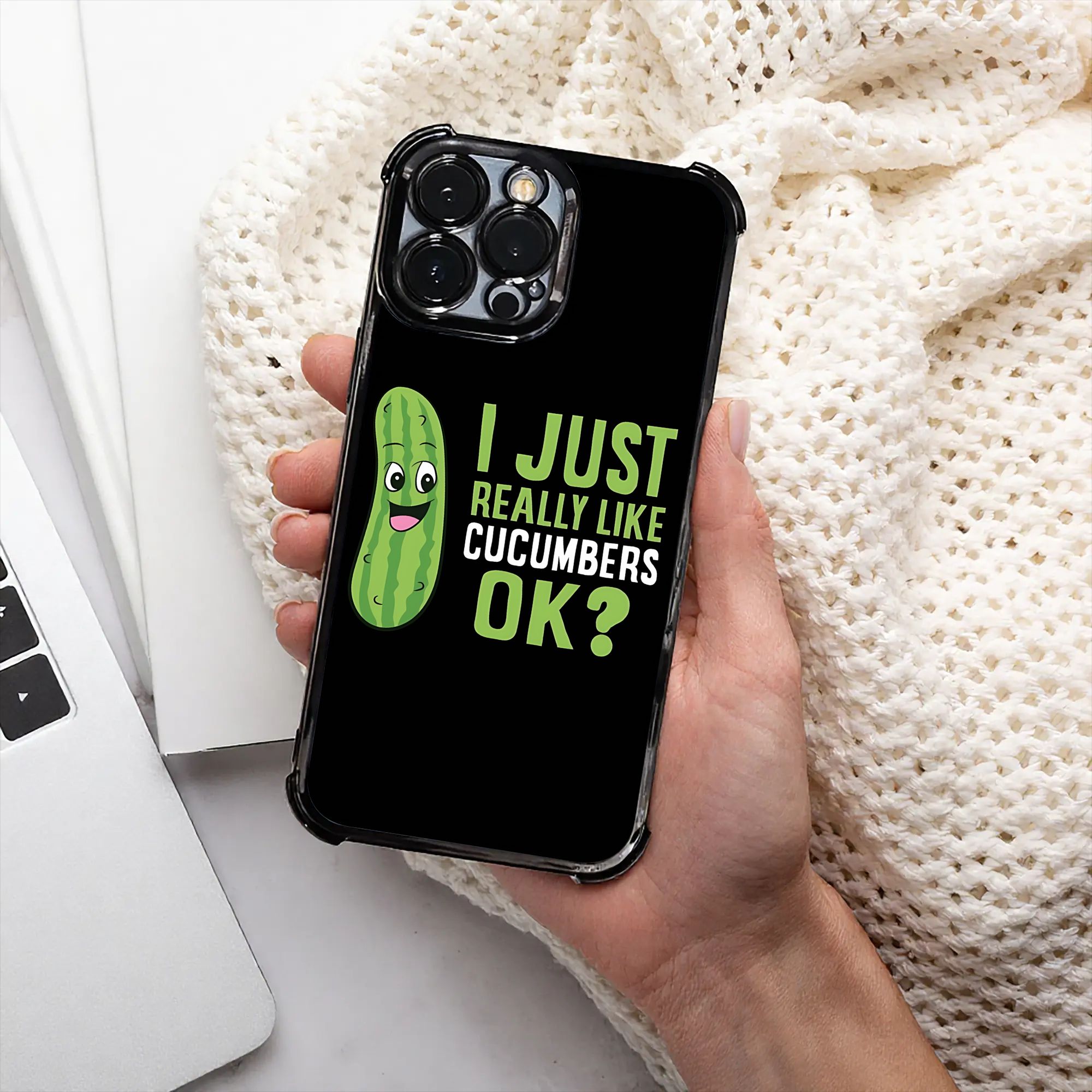 Phone Cases Funny - Cover per telefono con citazione divertente