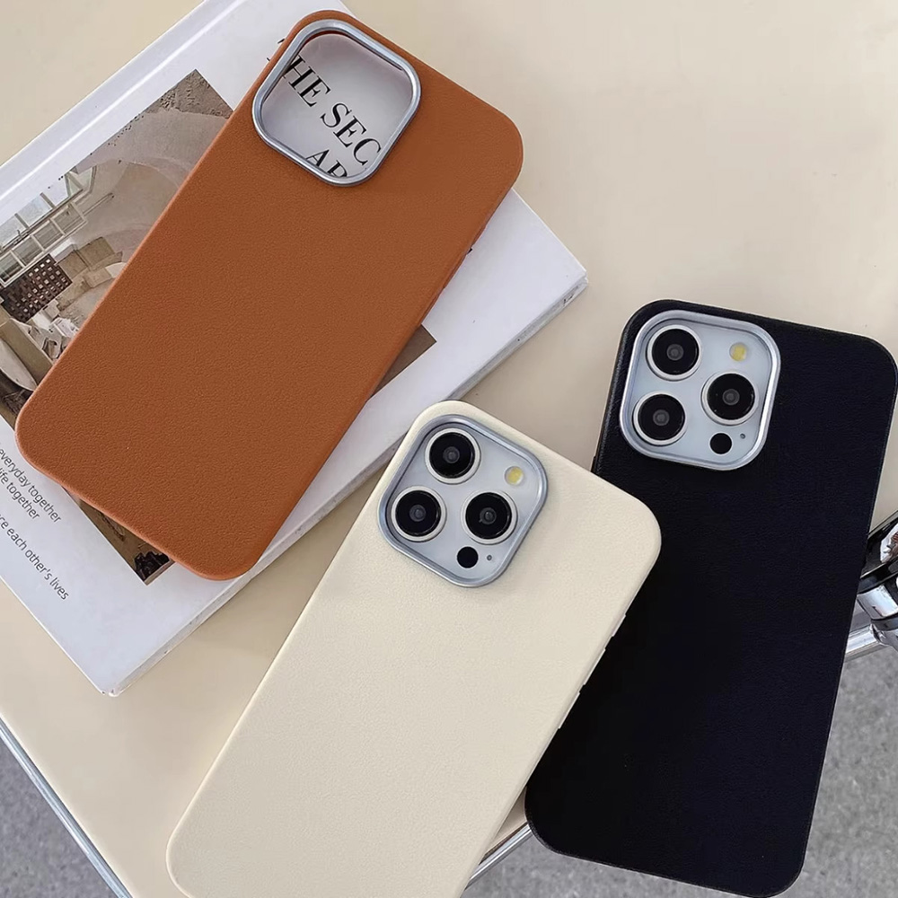 Phone Cases Leather - Custodia Opaca per iPhone 18 17